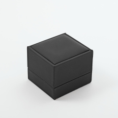 FANXI Custom balck PU leather velvet ring box