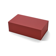 FANXI Custom red leatherette paper velvet magnetic box
