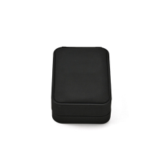 FANXI Custom black PU leather microfiber pendant box
