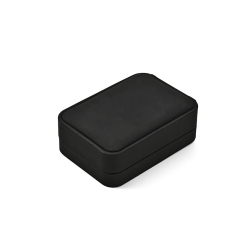 FANXI Custom black PU leather microfiber pendant box