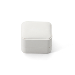 FANXI Custom white PU leather microfiber earring box