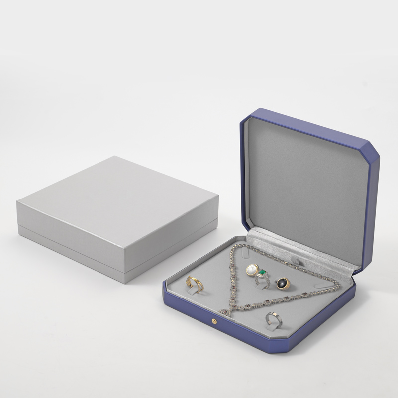 FANXI Custom blue PU leather velvet set box