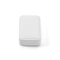FANXI Custom white PU leather microfiber pendant box