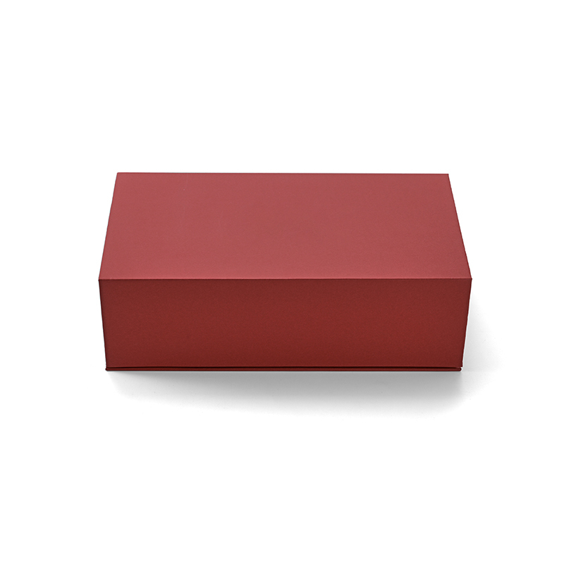 FANXI Custom red leatherette paper velvet magnetic box