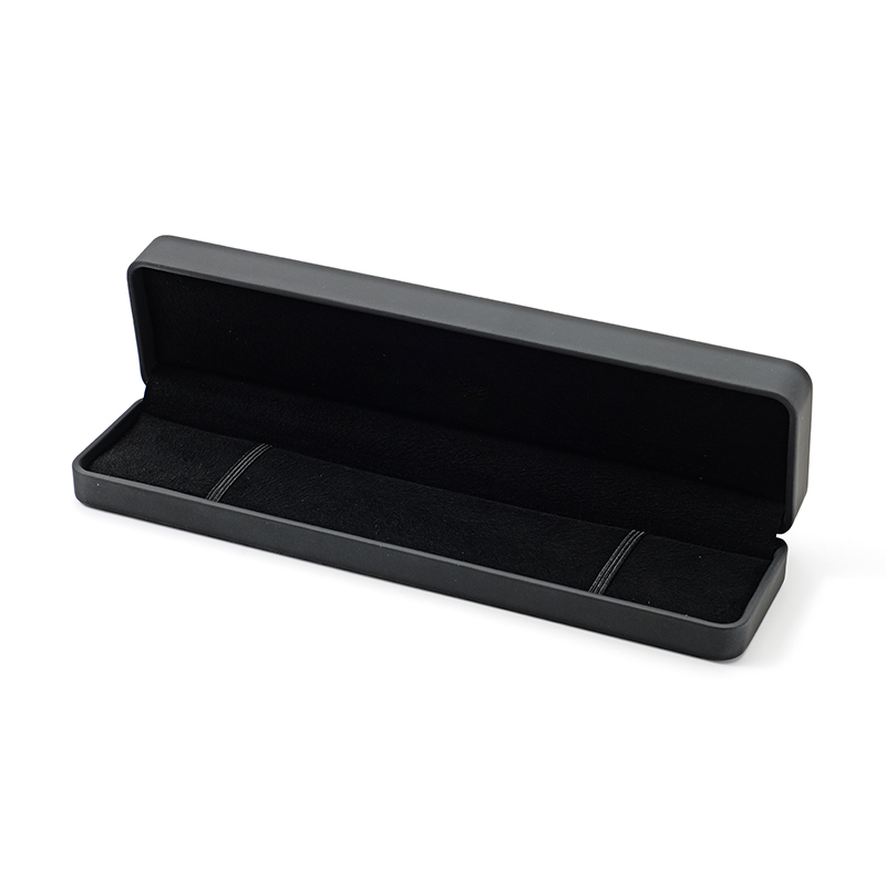 FANXI Custom black PU leather microfiber bracelet box