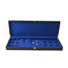FANXI Custom black PU leather microfiber jewelry box