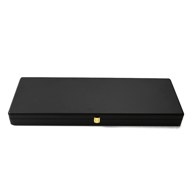 FANXI Custom black PU leather microfiber jewelry box