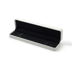 FANXI Custom white PU leather microfiber bracelet box