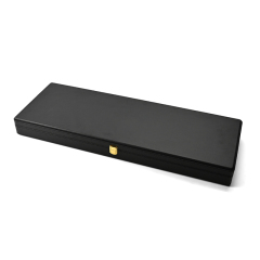 FANXI Custom black PU leather microfiber jewelry box