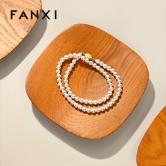 FANXI Hot Sale Wood Color Solid Wood Storage Tray