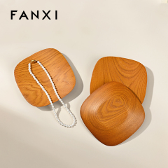 FANXI Hot Sale Wood Color Solid Wood Storage Tray