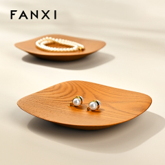FANXI Hot Sale Wood Color Solid Wood Storage Tray