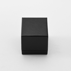 FANXI Custom Black PU Leather Microfiber Ring Box