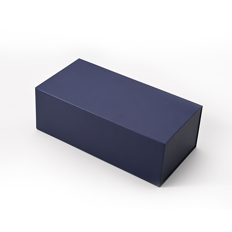 FANXI Custom Blue Paper Microfiber Drawer Magnetic Box