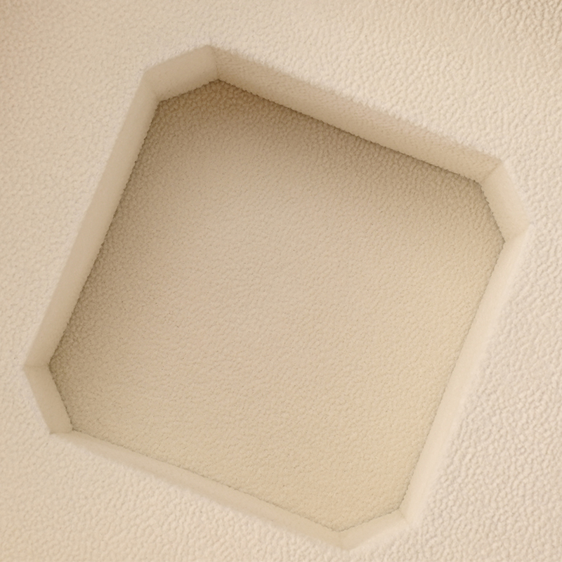 FANXI Custom Beige Leatherette Paper Velvet Magnet Box