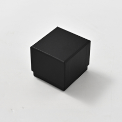 FANXI Custom Black PU Leather Microfiber Ring Box
