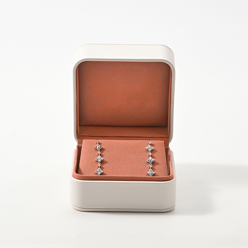 FANXI Custom White Microfiber Ring Box