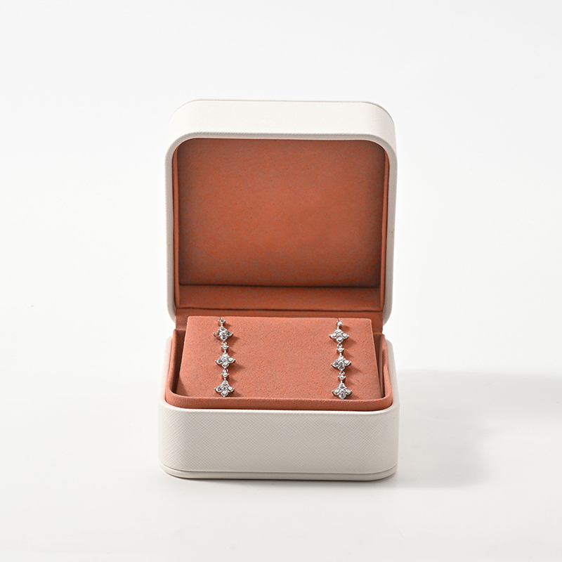 FANXI Custom White Microfiber Ring Box