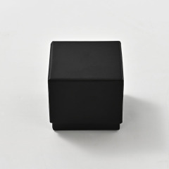 FANXI Custom Black PU Leather Velvet Ring Box