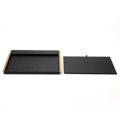 FANXI Custom Black PU Leather Jewelry Plate