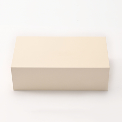 FANXI Custom Beige Leatherette Paper Velvet Magnet Box