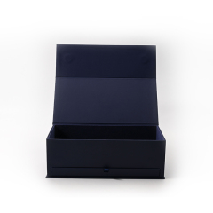 FANXI Custom Blue Paper Microfiber Drawer Magnetic Box