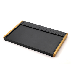 FANXI Custom Black PU Leather Jewelry Plate