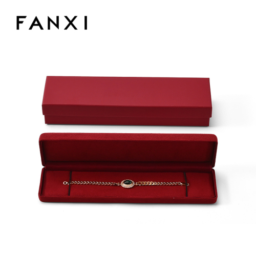 FANXI Custom Red Full Microfiber Long Chain Box