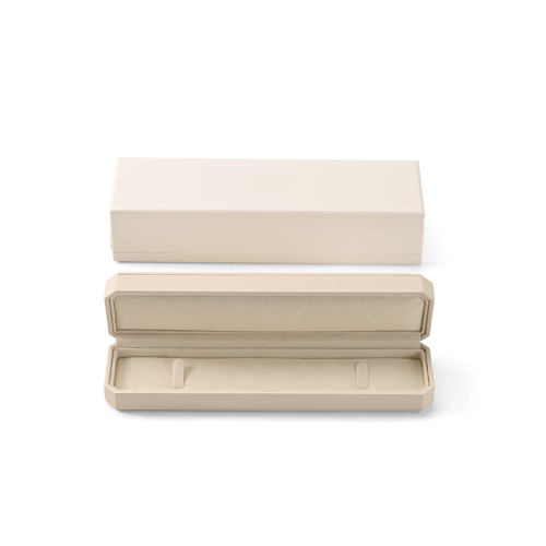FANXI Custom Pale Yellow PU Leather Velvet Long Box