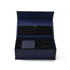 FANXI Custom Blue Paper Microfiber PU Bracelet Box