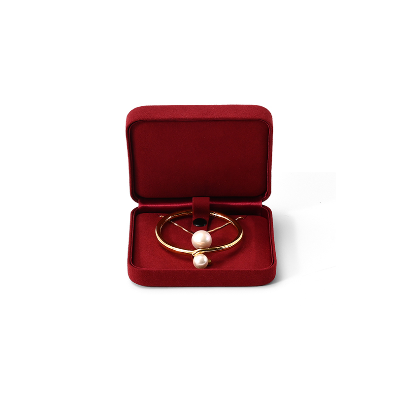 FANXI Custom Red Full Microfiber Bangle Box