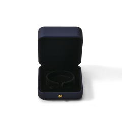 FANXI Custom Blue Paper Microfiber PU Bracelet Box