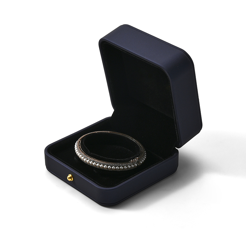 FANXI Custom Blue Paper Microfiber PU Bracelet Box