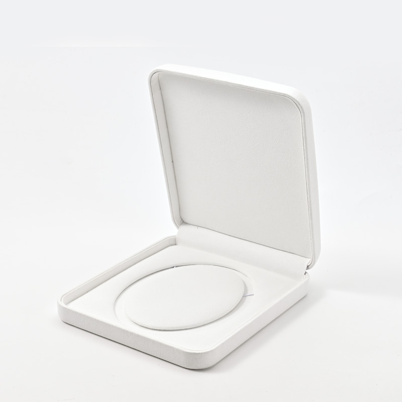 FANXI Custom White Microfiber Jewelry Box