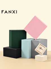 FANXI Factory Polychrome Paper Velvet Jewelry Box