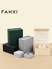 FANXI Factory Polychrome Paper Velvet Jewelry Box