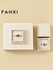 FANXI Factory Polychrome Paper Velvet Jewelry Box