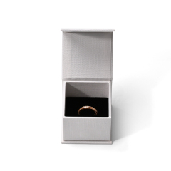 FANXI Custom White Vlevet Paper Ring Box