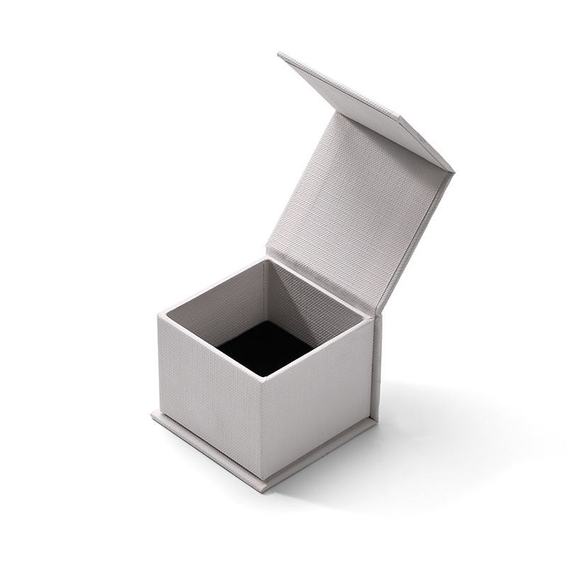 FANXI Custom White Vlevet Paper Ring Box