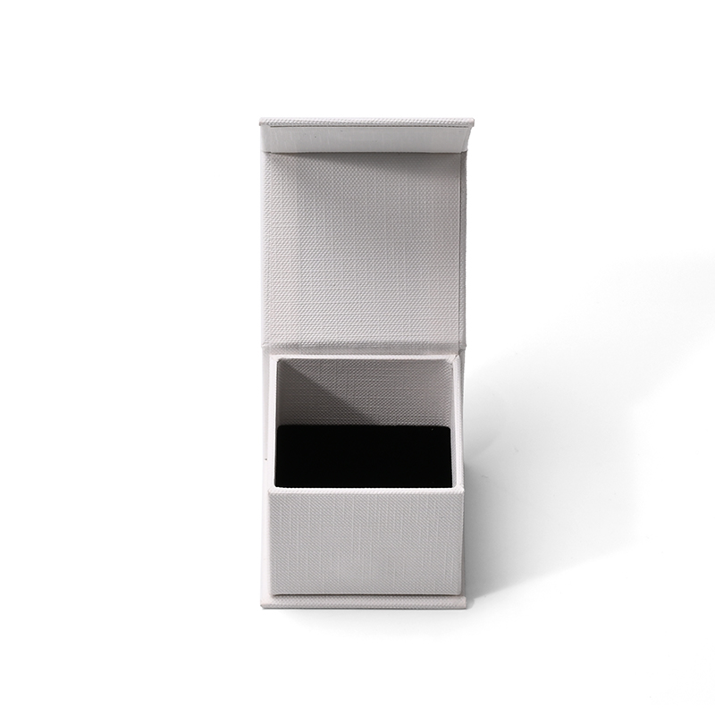FANXI Custom White Vlevet Paper Ring Box