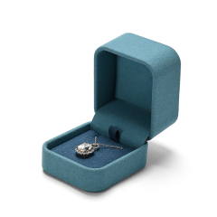 FANXI Custom Blue Microfiber Ring Box