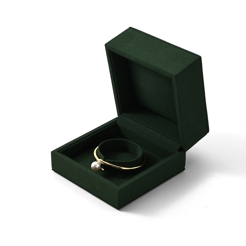 FANXI Custom Green Microfiber Bracelet Box