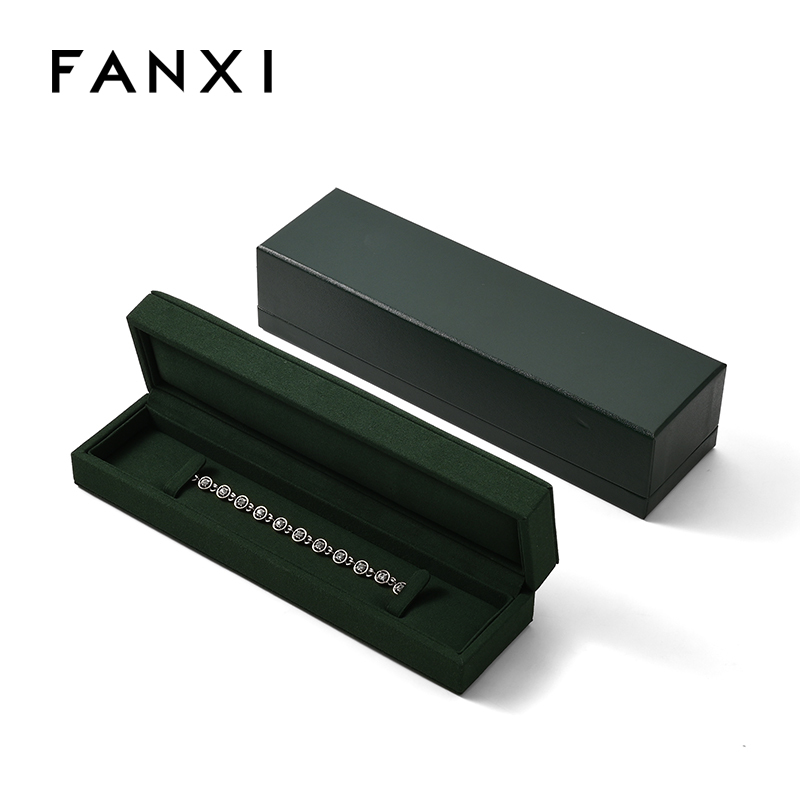FANXI Custom Green Microfiber Long-chain Box