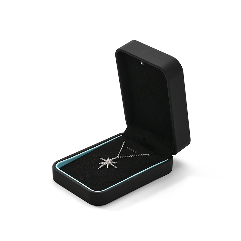 FANXI Custom Black PU Leather Microfiber Locket Box