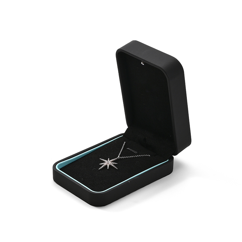 FANXI Custom Black PU Leather Microfiber Locket Box