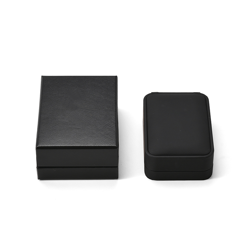 FANXI Custom Black PU Leather Microfiber Locket Box