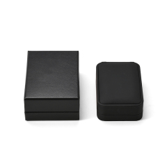 FANXI Custom Black PU Leather Microfiber Locket Box