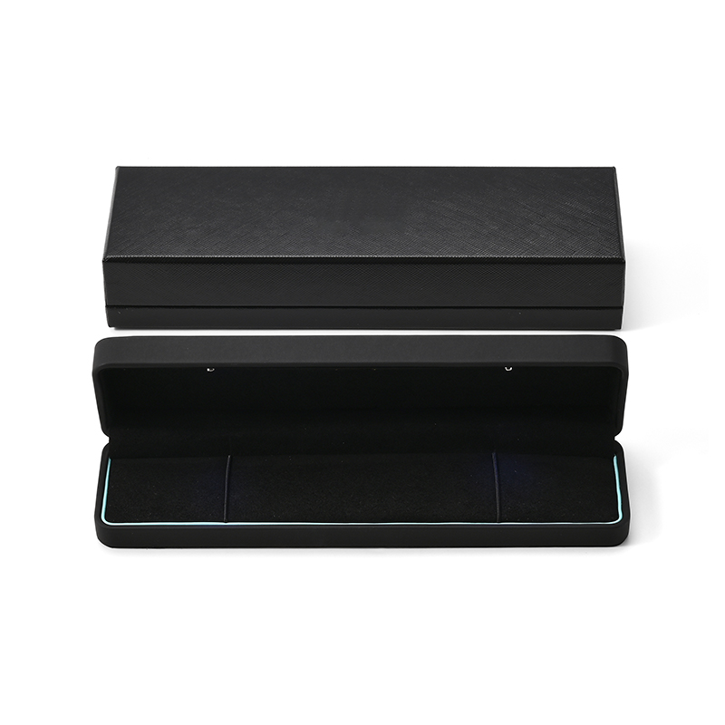 FANXI Custom Black PU Leather Microfiber Bracelet Box
