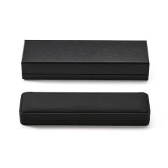 FANXI Custom Black PU Leather Microfiber Bracelet Box