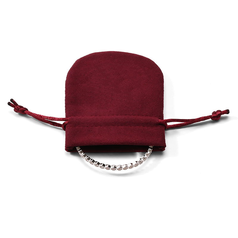 FANXI Custom Red Microfiber Jewelry Bag